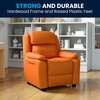 Flash Furniture Kids Recliner, 26" to 39" x 28", Upholstery Color: Orange BT-7985-KID-ORANGE-GG